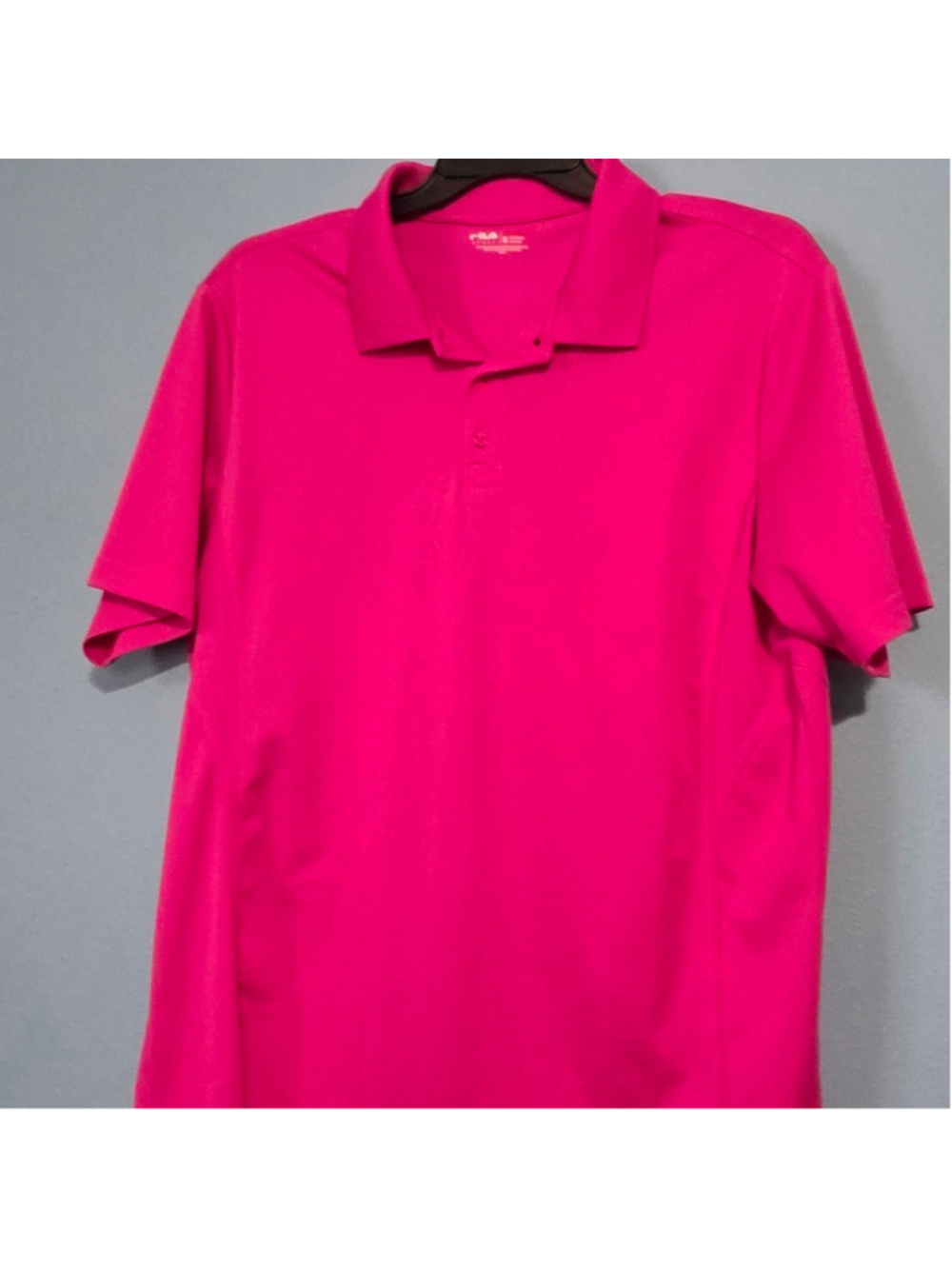 Fila pink polo shirt Size XL excellent condition #golfwear #preppy #pink #polo